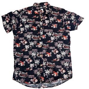 Jurassic World Men's Hawaiian Style Button Down- L